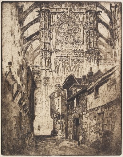 Rose Window, Beauvais, 1907 by Joseph Pennell